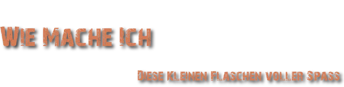 "Wie mache ich" headline